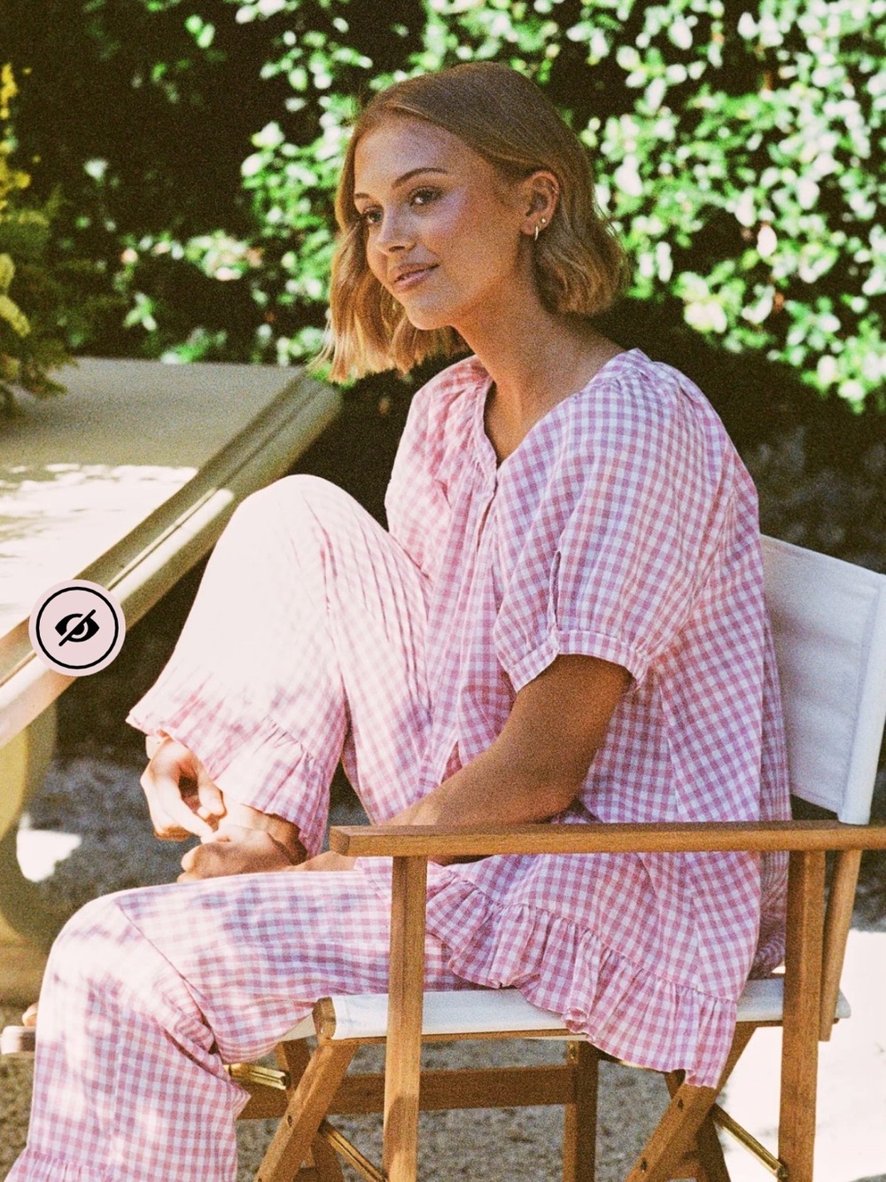 NWOT Piyama Sophie Sleep Set Gingham Berry Short Sleeve Women's Pajama Set XL